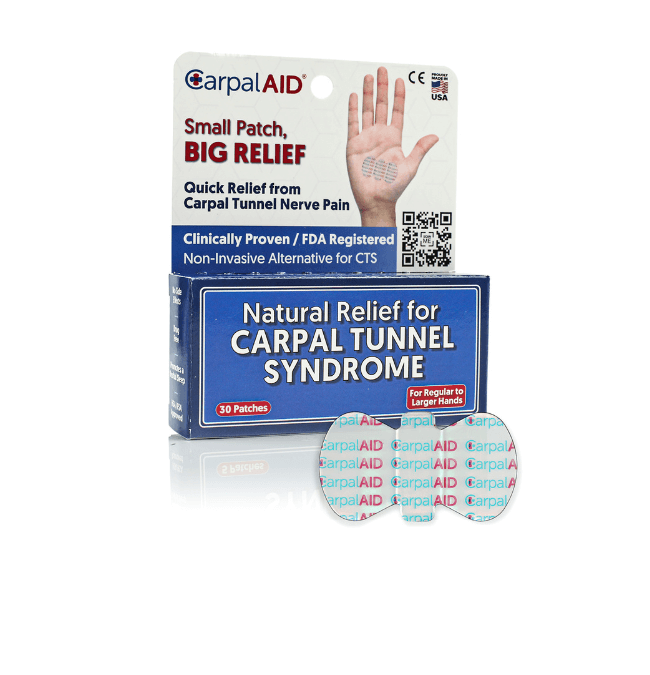  CarpalAID Carpal Tunnel Syndrome Relief - Self Adhesive Support  for Relief (Small 5PC) : Health & Household
